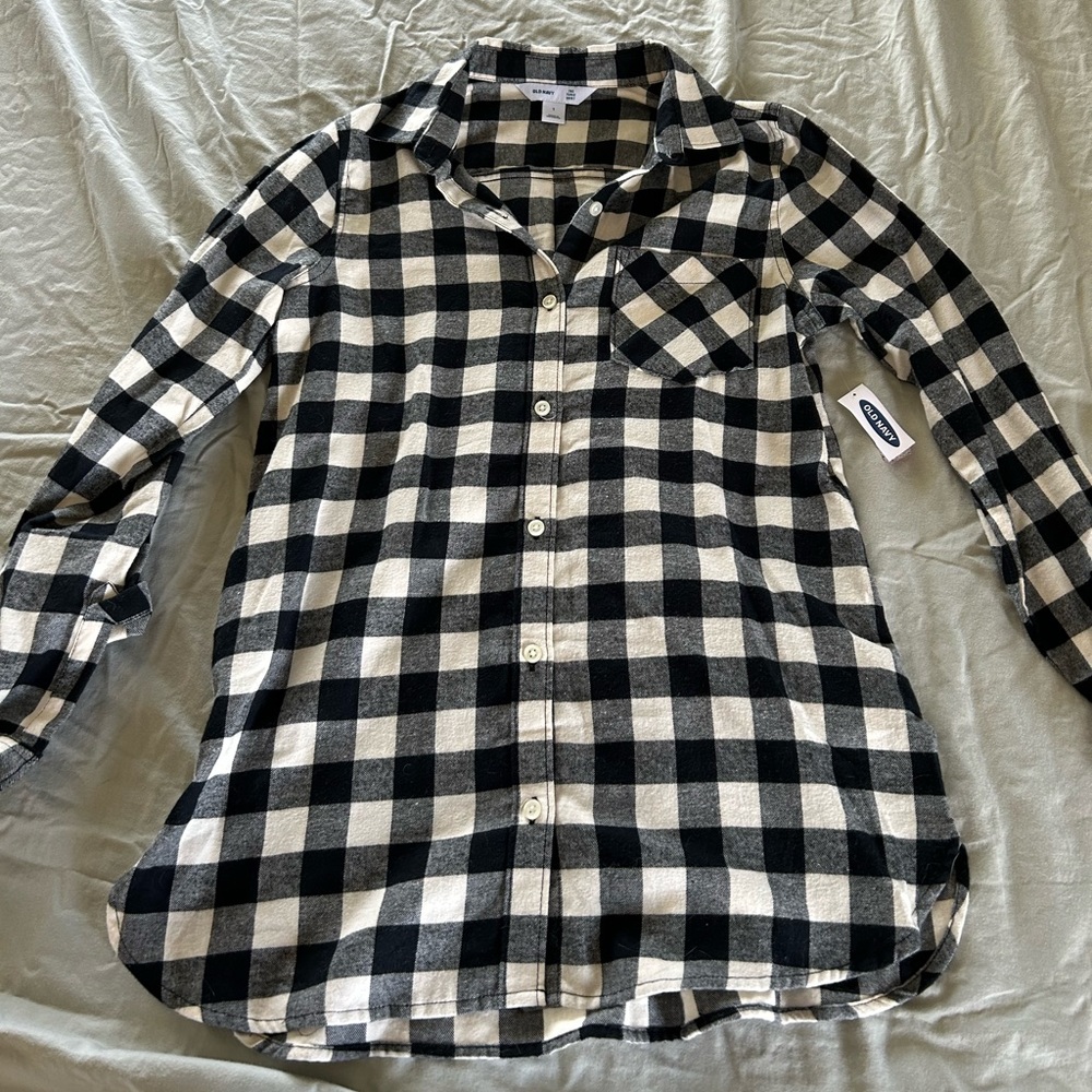 Black and white flannel